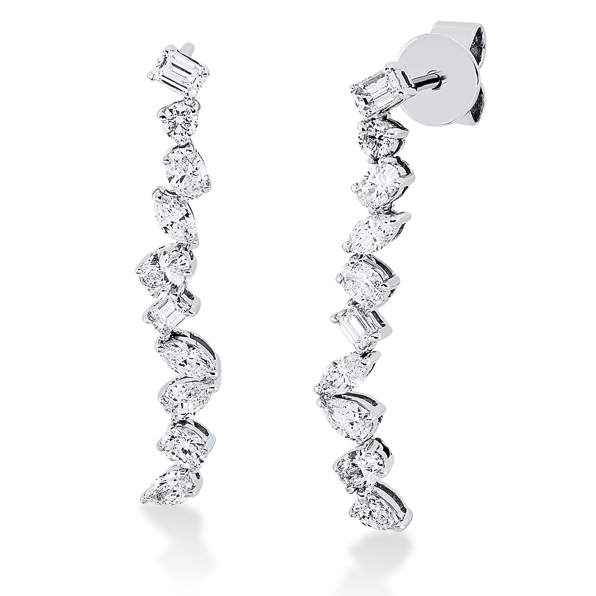 baguette earrings - 2Q318