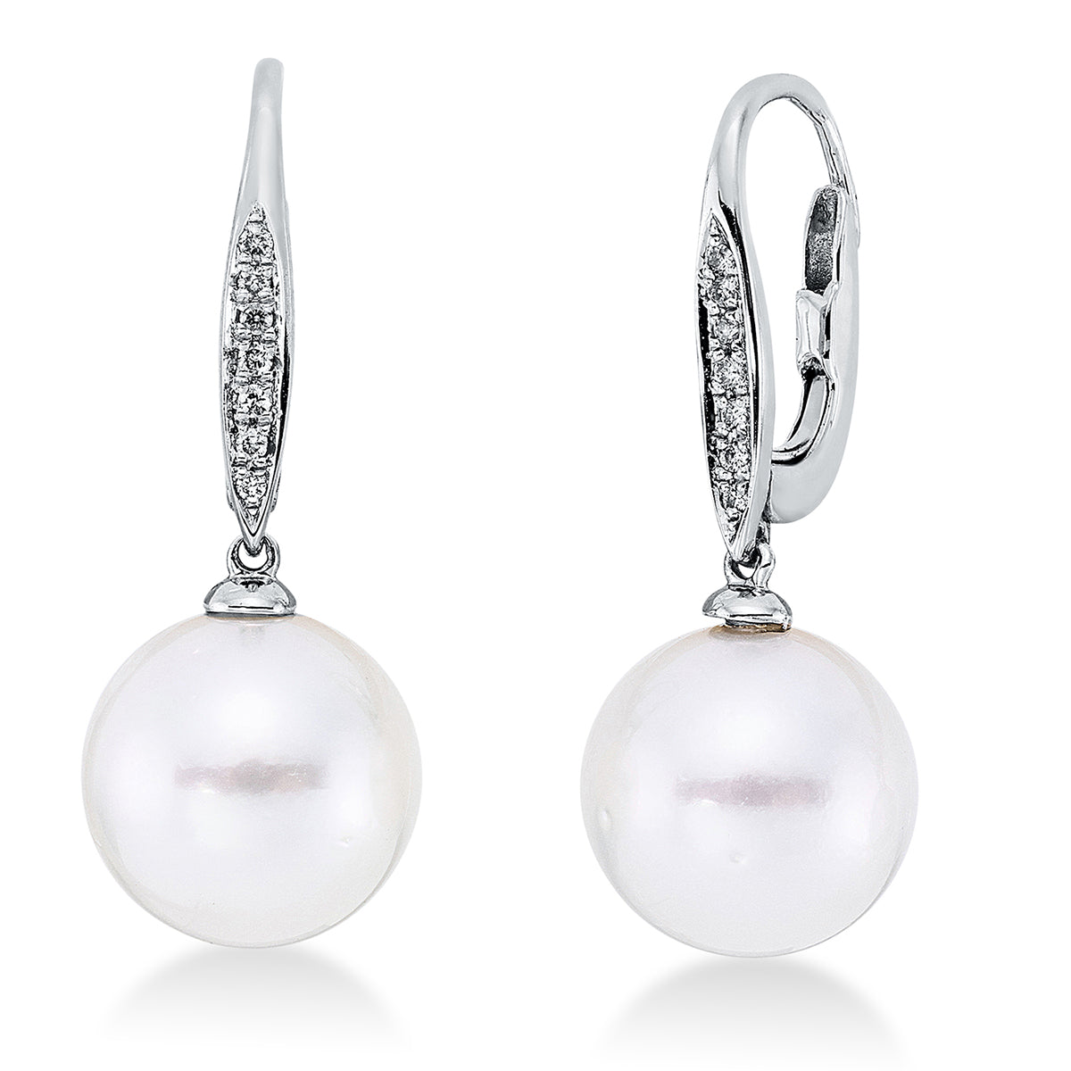 pearl earrings - 2Q910