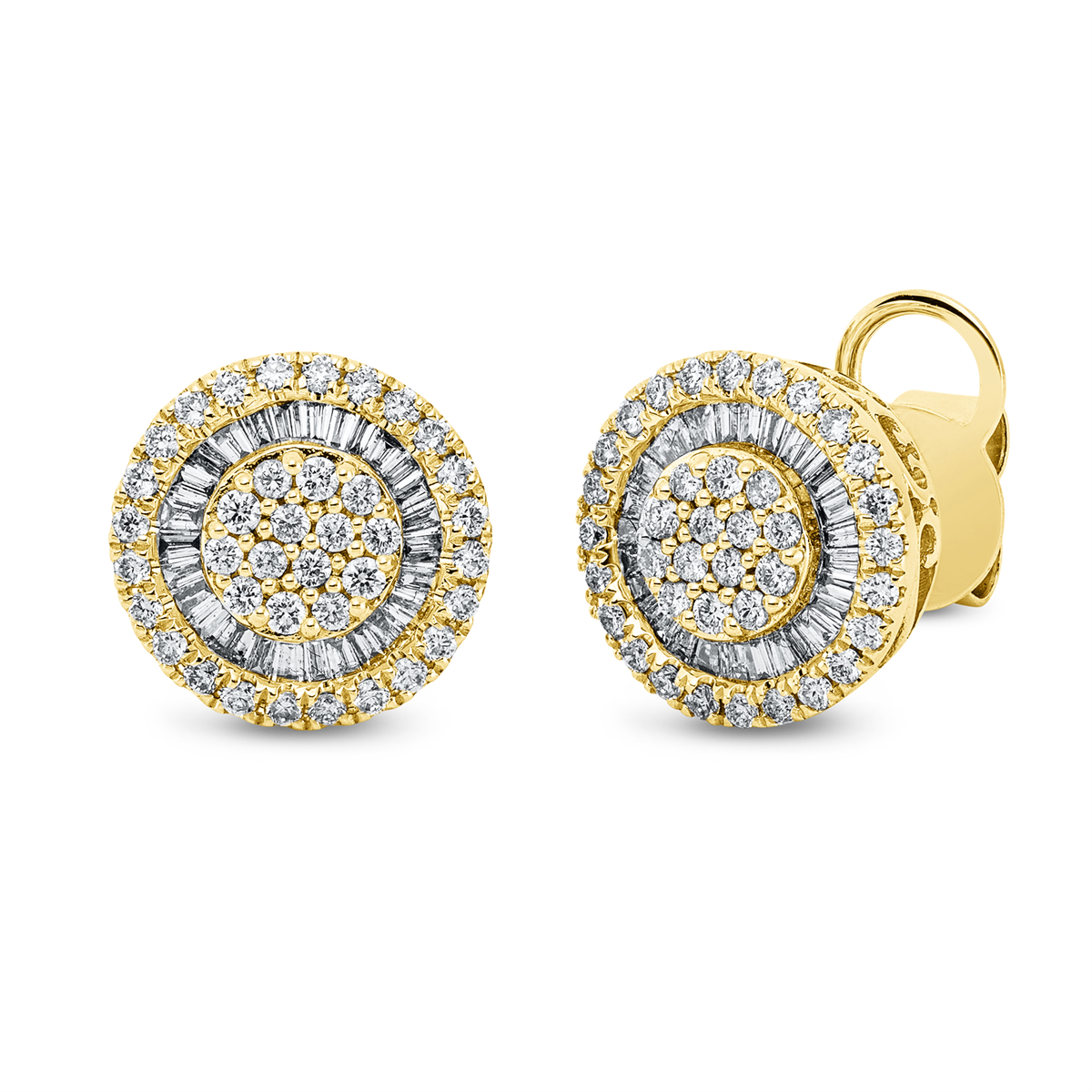 baguette illusion studs - 2S055