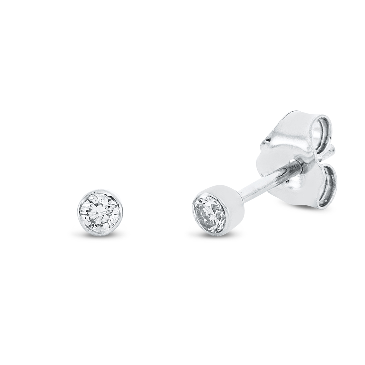 solitaire studs - 2S849