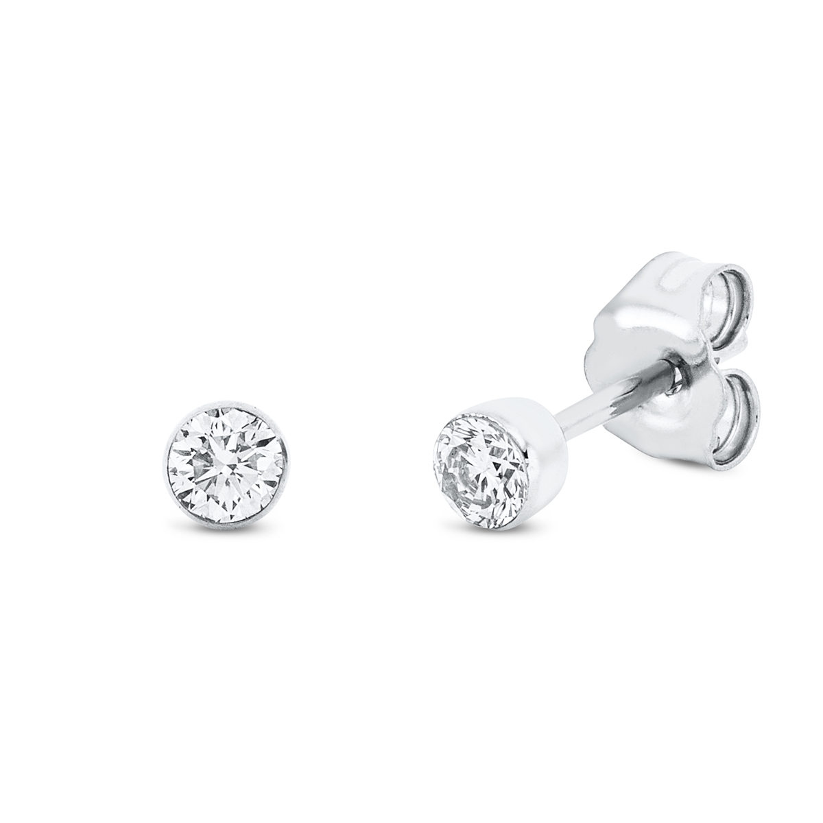 solitaire studs - 2S850