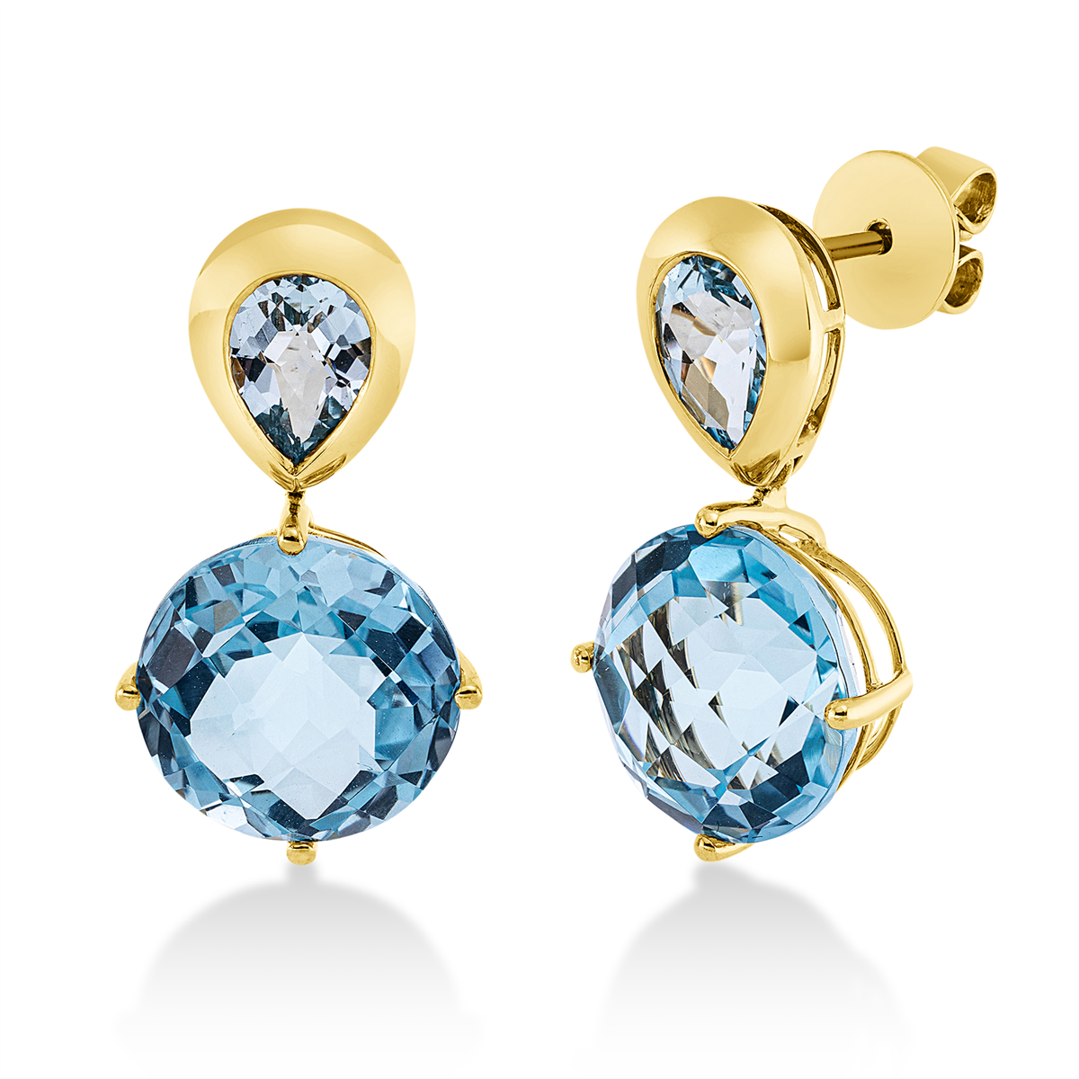 colored stone fashion studs - 2T611