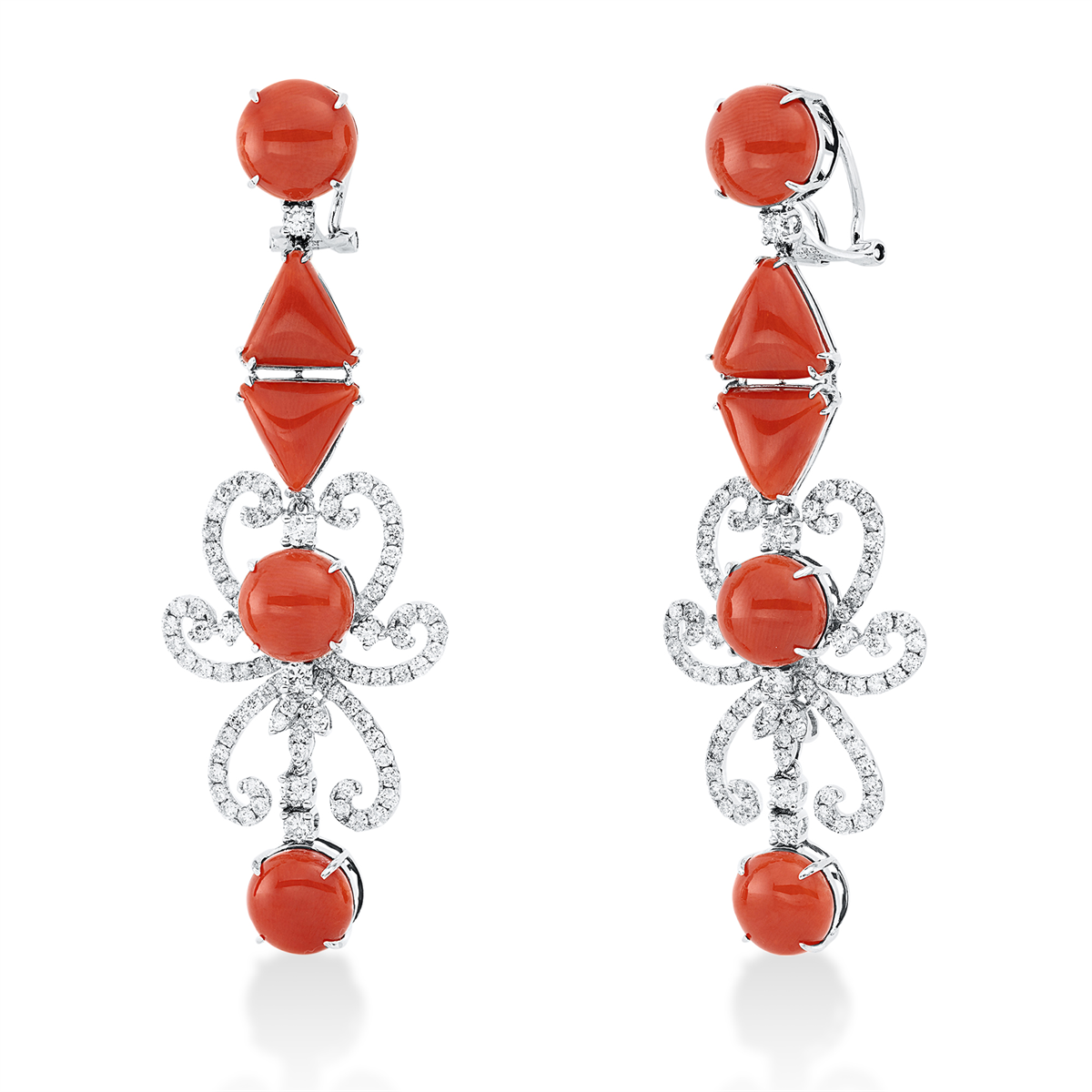 colored stone fashion earrings - 2T905