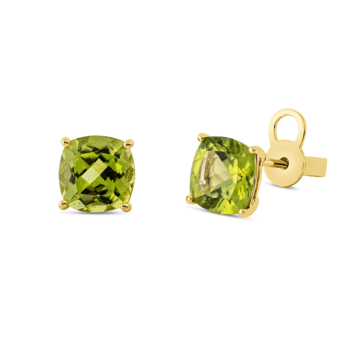 colored stone fashion studs - 2U110
