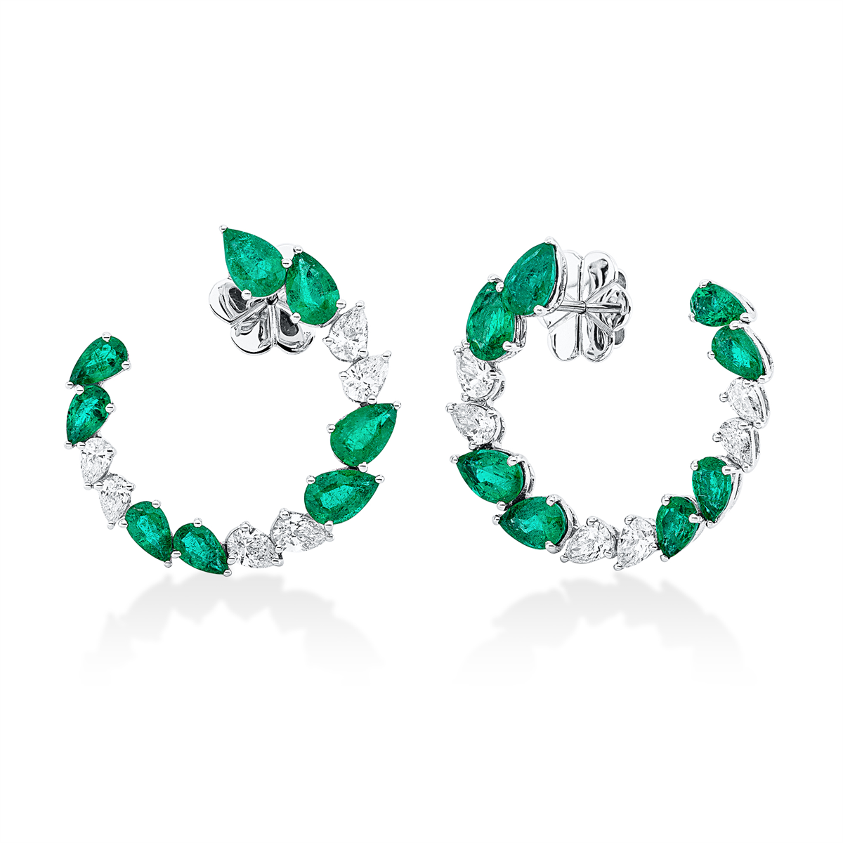 colored stone classic earrings - 2U241