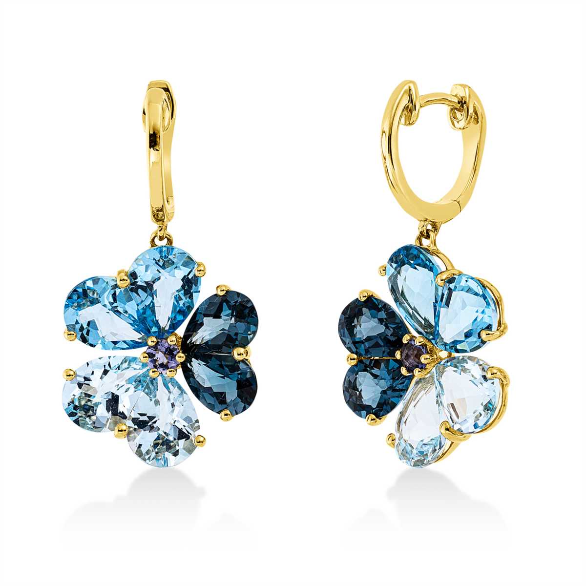 colored stone fashion earrings - 2U753