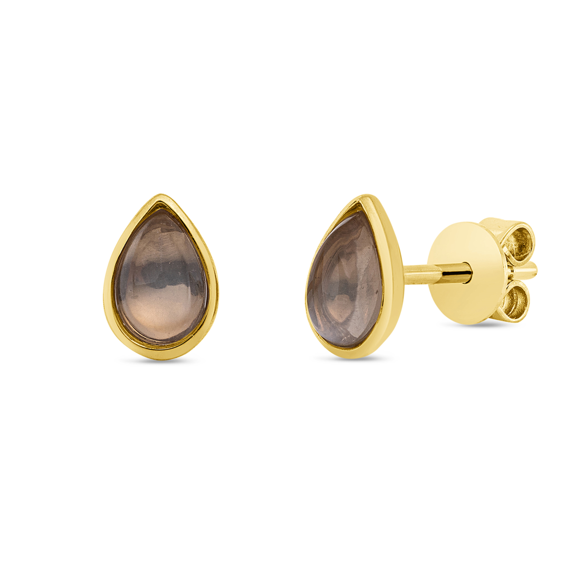 gekleurde stenen mode studs - 2U880
