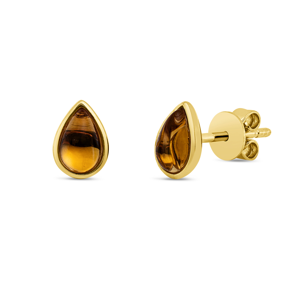 gekleurde stenen mode studs - 2U881