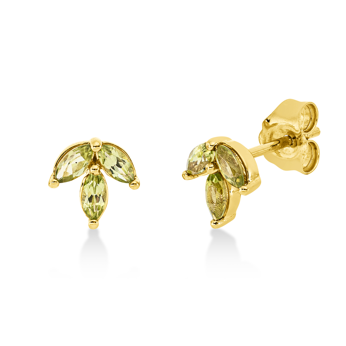 gekleurde stenen mode studs - 2U919