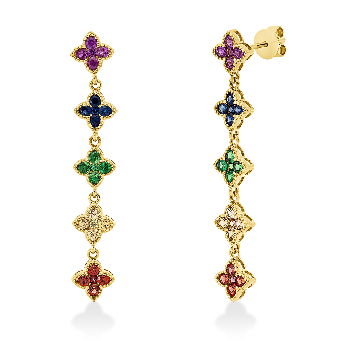 colored stone classic studs - 2U965