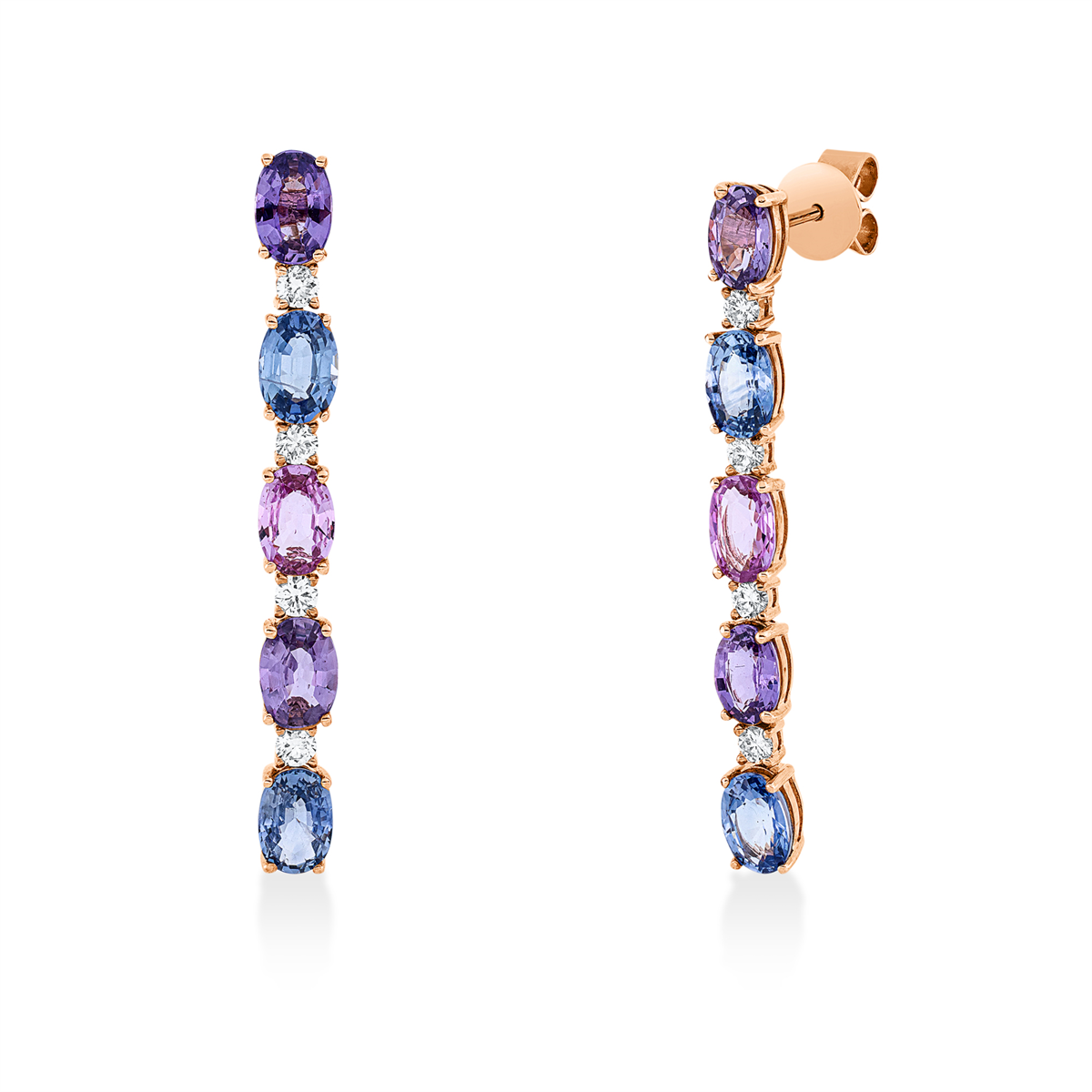 Regenboog- en veelkleurige oorbellen - 2V244