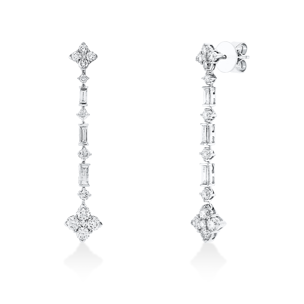 baguette earrings - 2V279