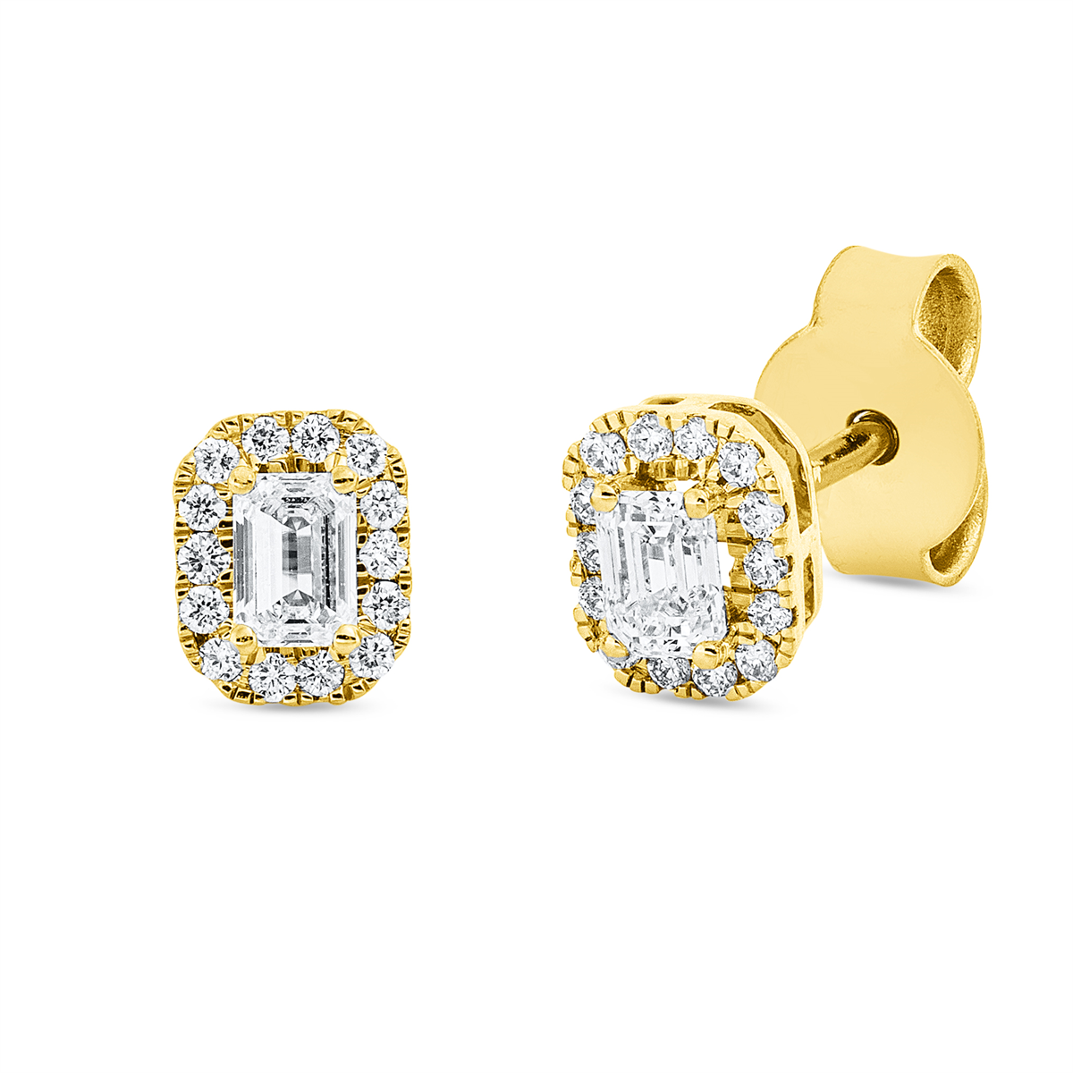 solitaire with accent stones studs - 2V739