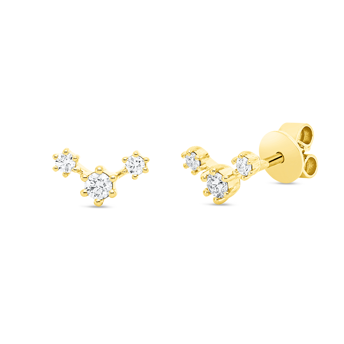 modern woman studs - 2V745