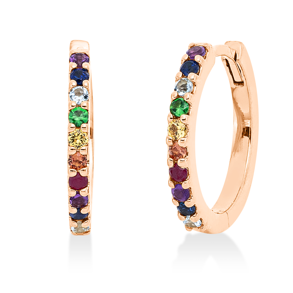 rainbow & multicolor hoops & huggies - 2V767