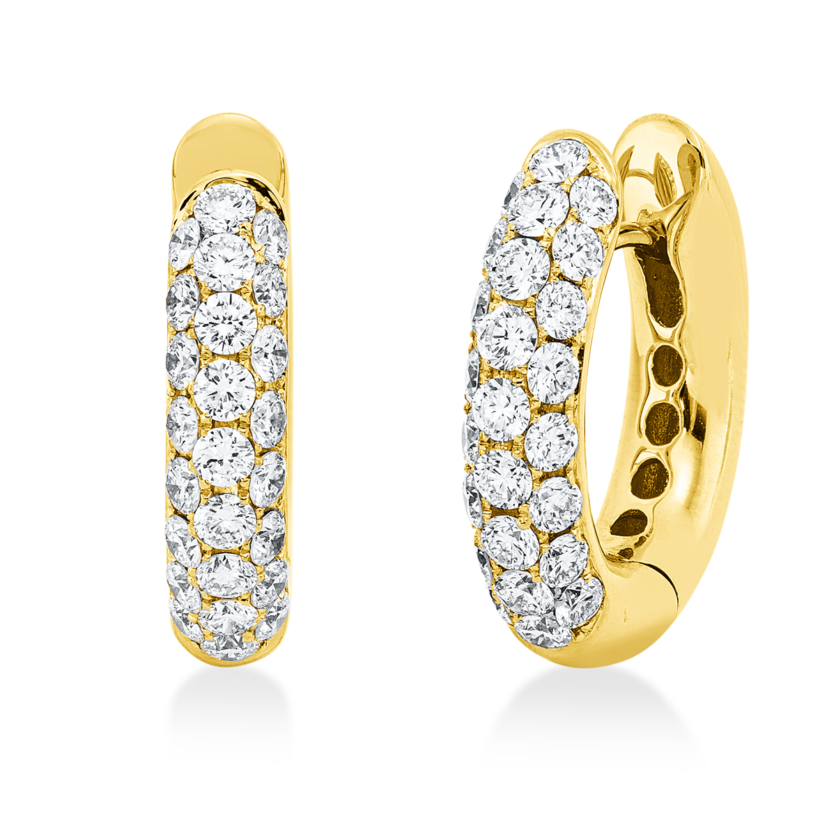 pavé hoops & huggies - 2W032