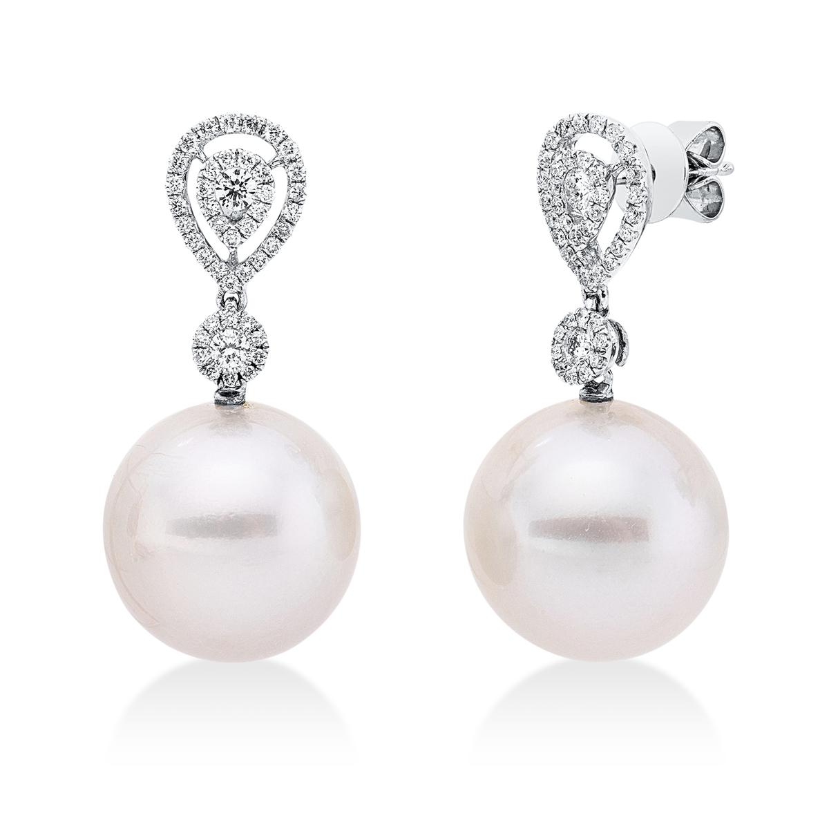 pearl earrings - 2W106