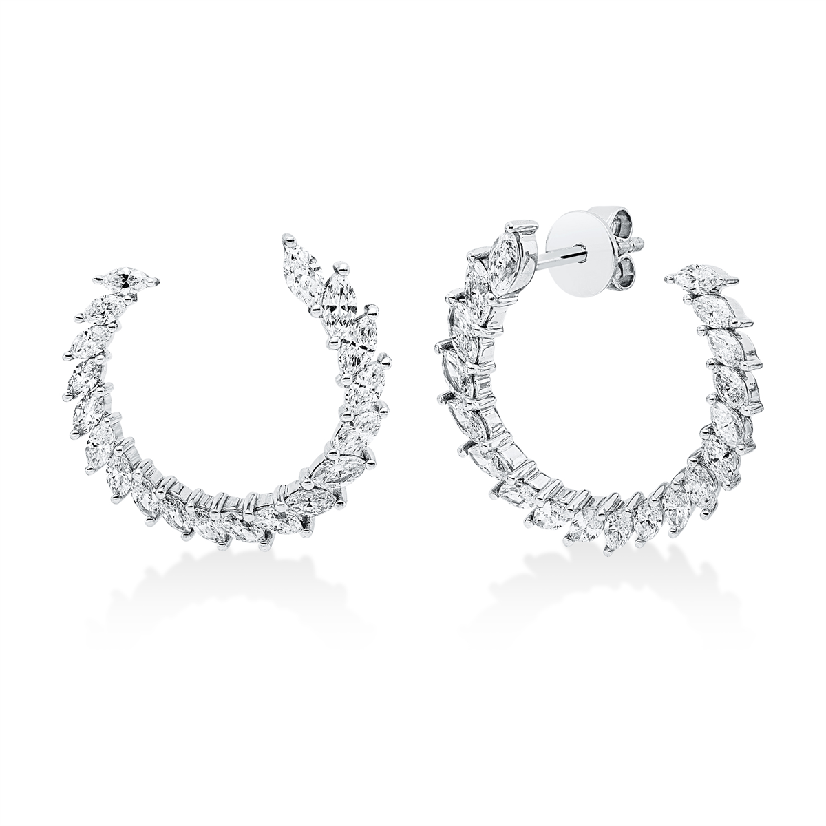 multi-stone studs - 2W127