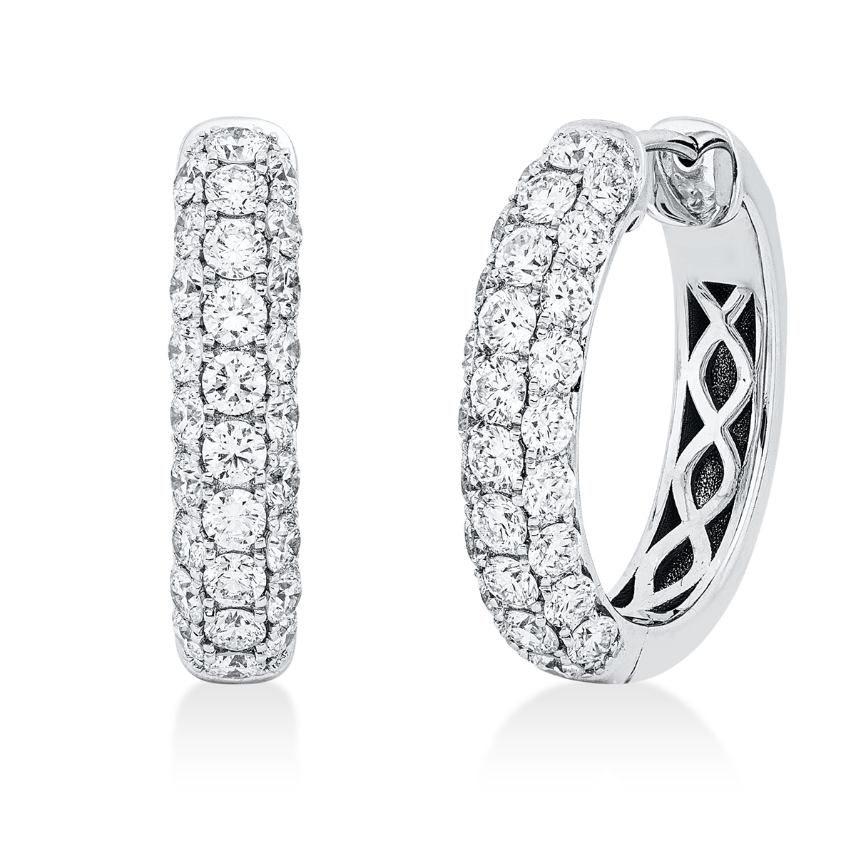 multi-stone hoops & huggies - 2W199