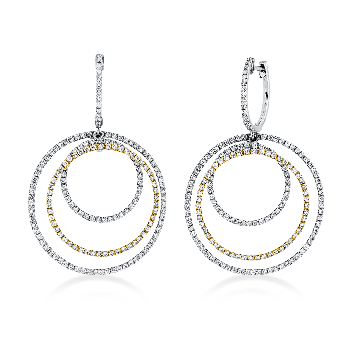 multi-stone earrings - 2W214