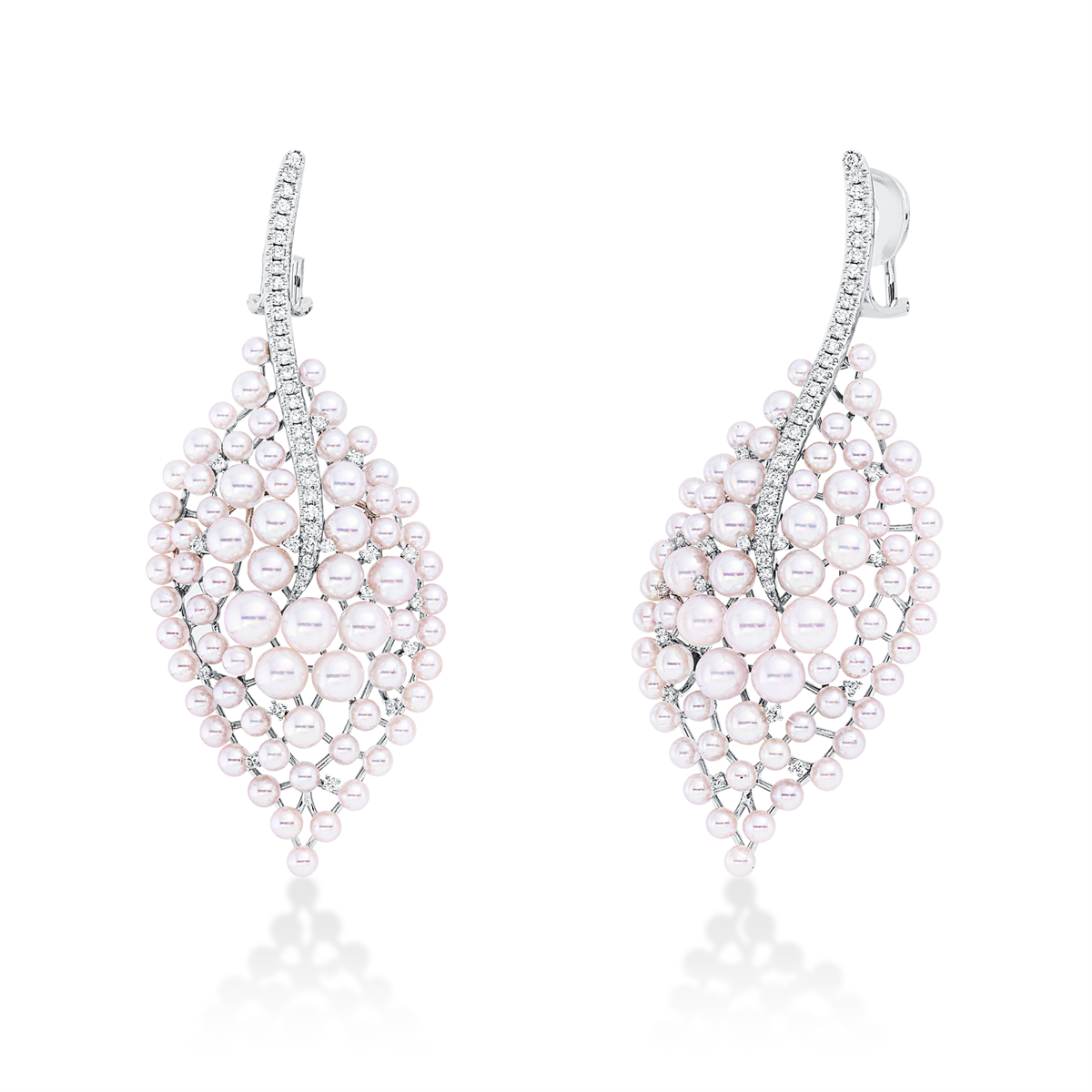 pearl earrings - 2W229