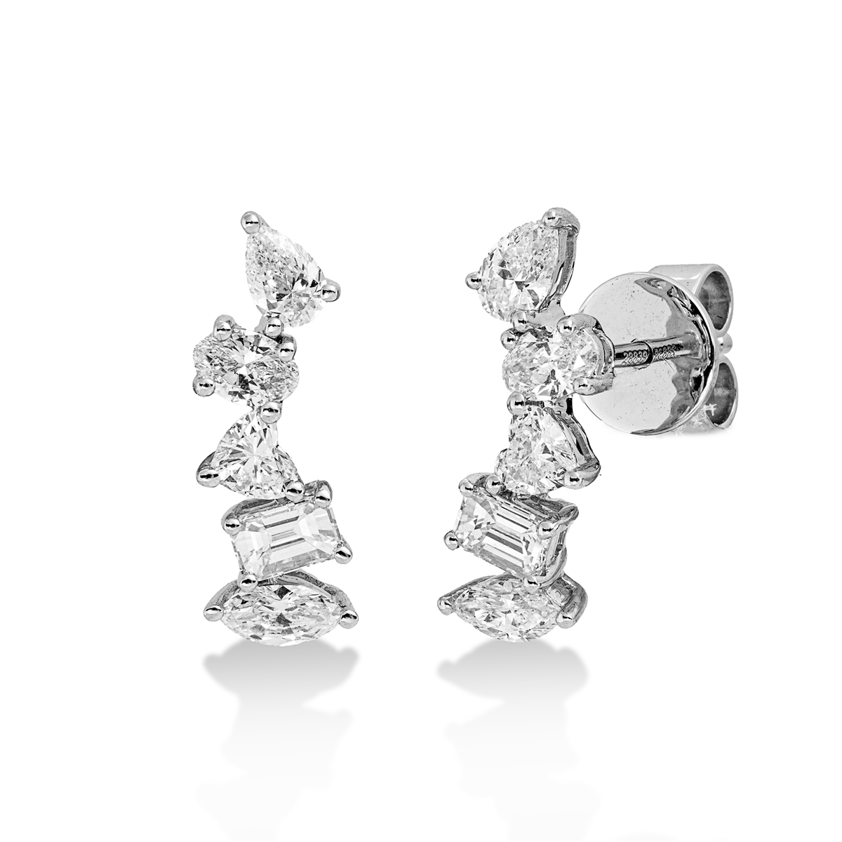 modern woman studs - 2W256