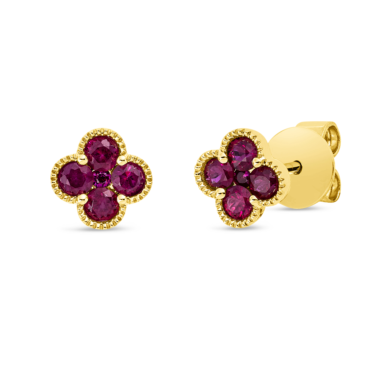 gekleurde stenen klassieke studs - 2W335