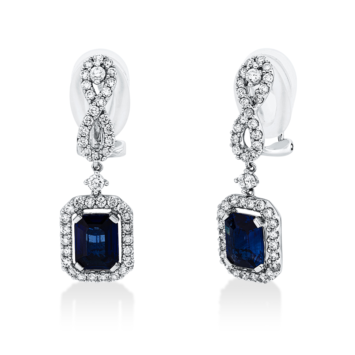 colored stone classic earrings - 2W986