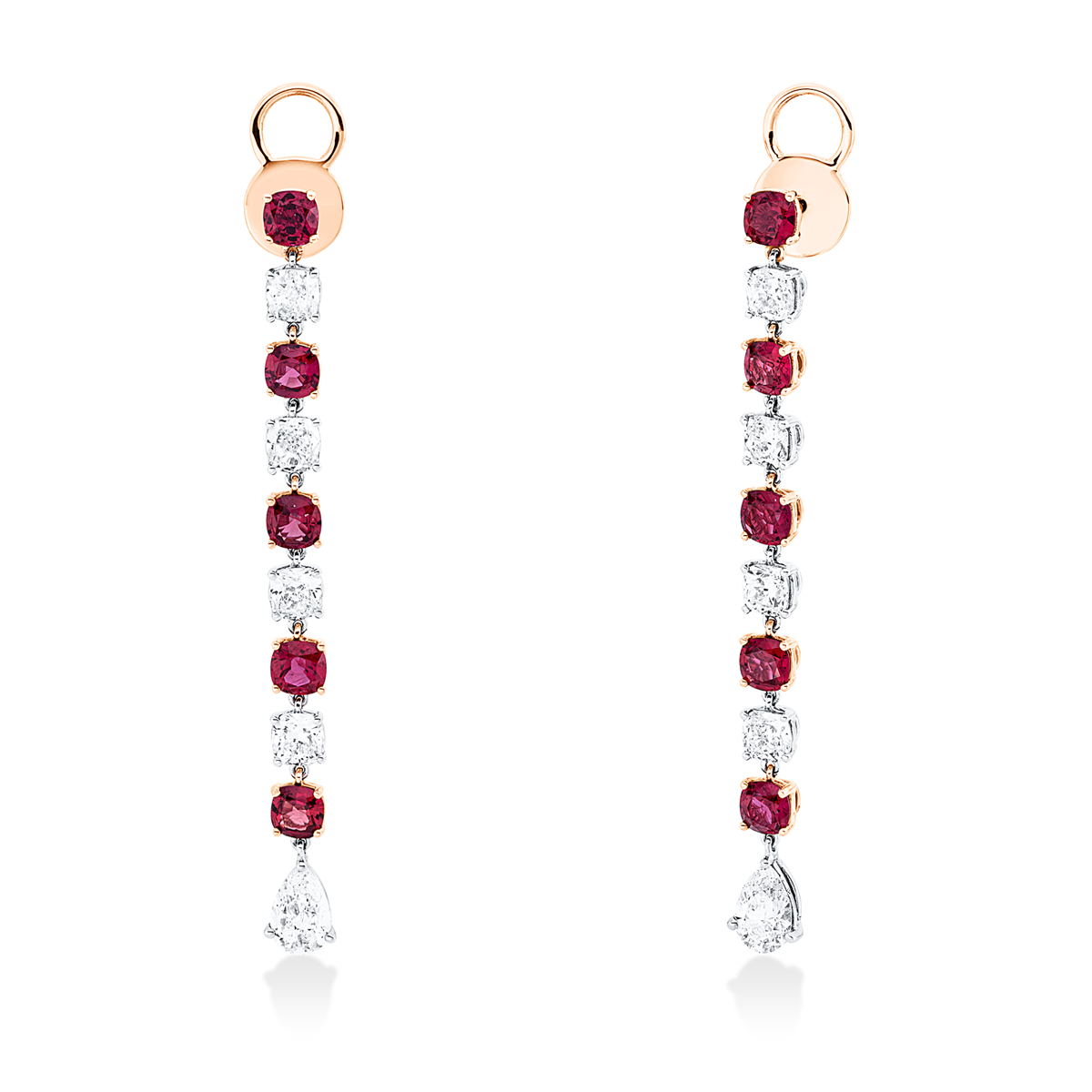 colored stone classic earrings - 2X089