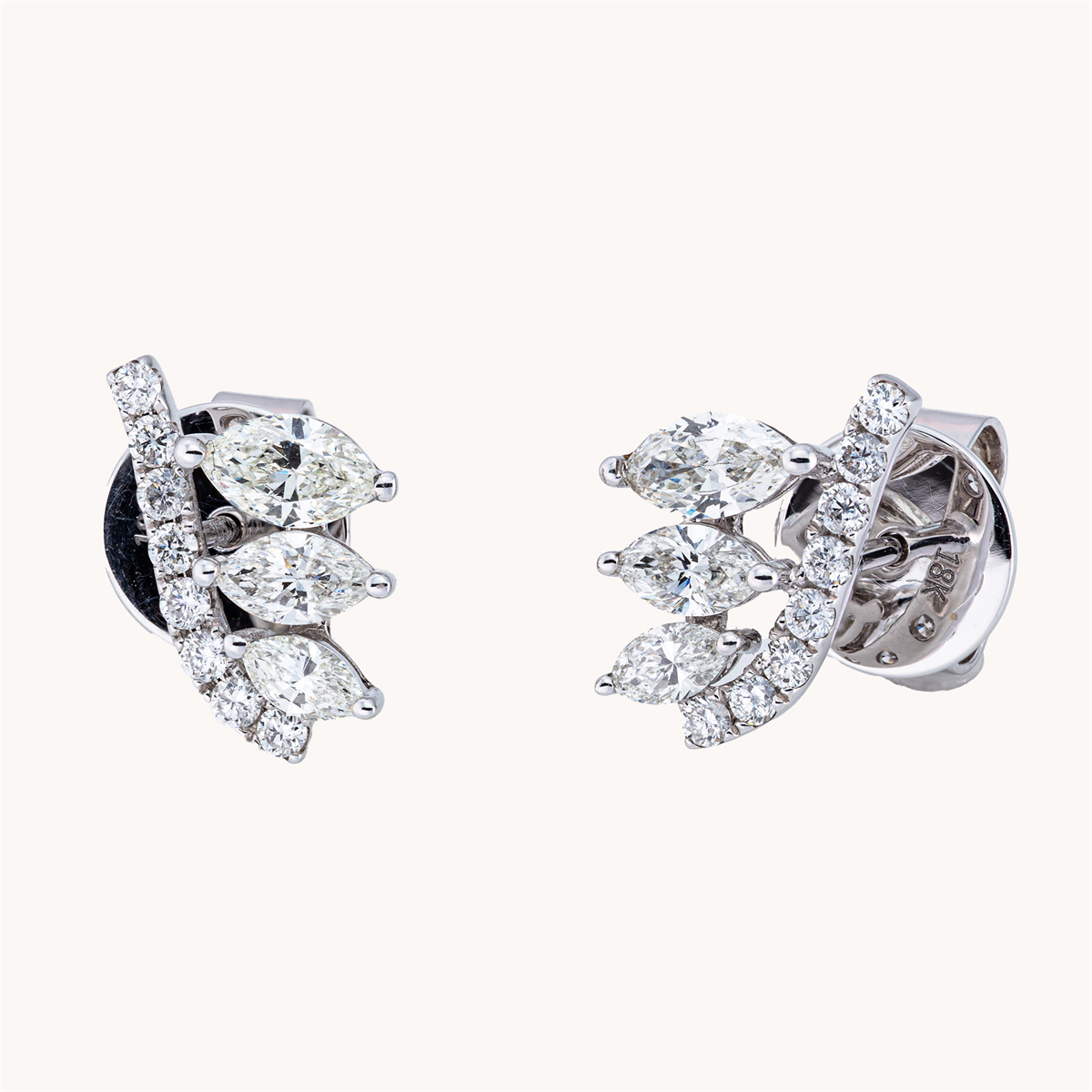 multi-stone studs - 2X294