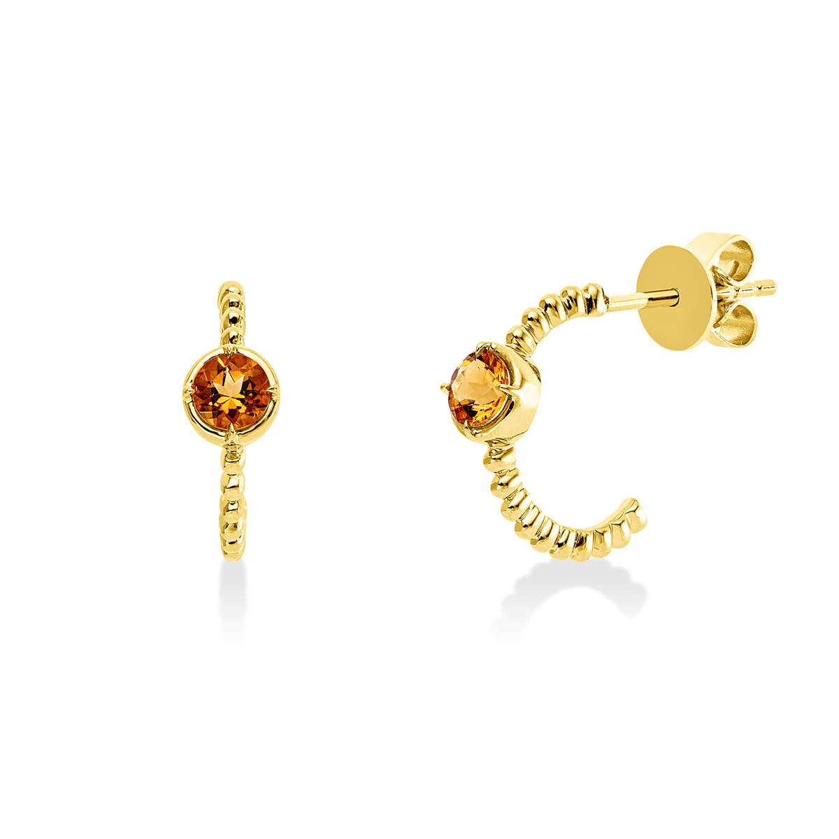 colored stone fashion earrings - 2X334