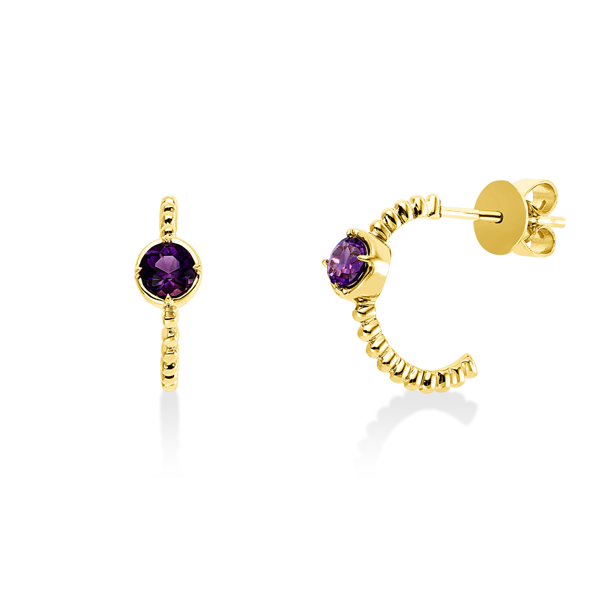 colored stone fashion earrings - 2X335