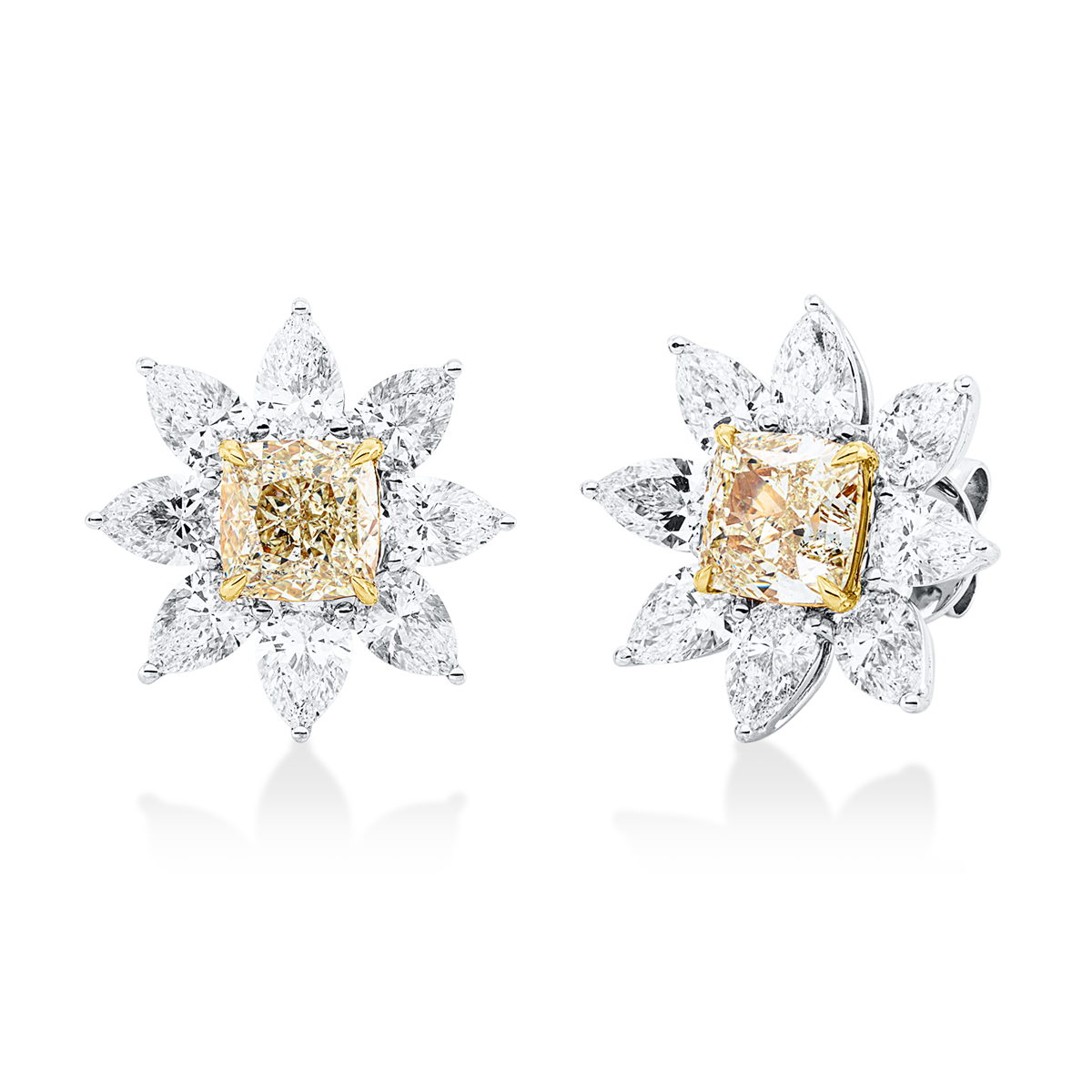 fancy colored diamond studs - 2X350