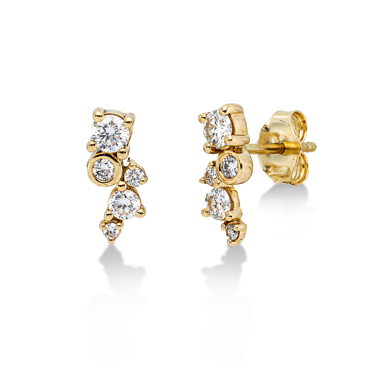 modern woman studs - 2X416