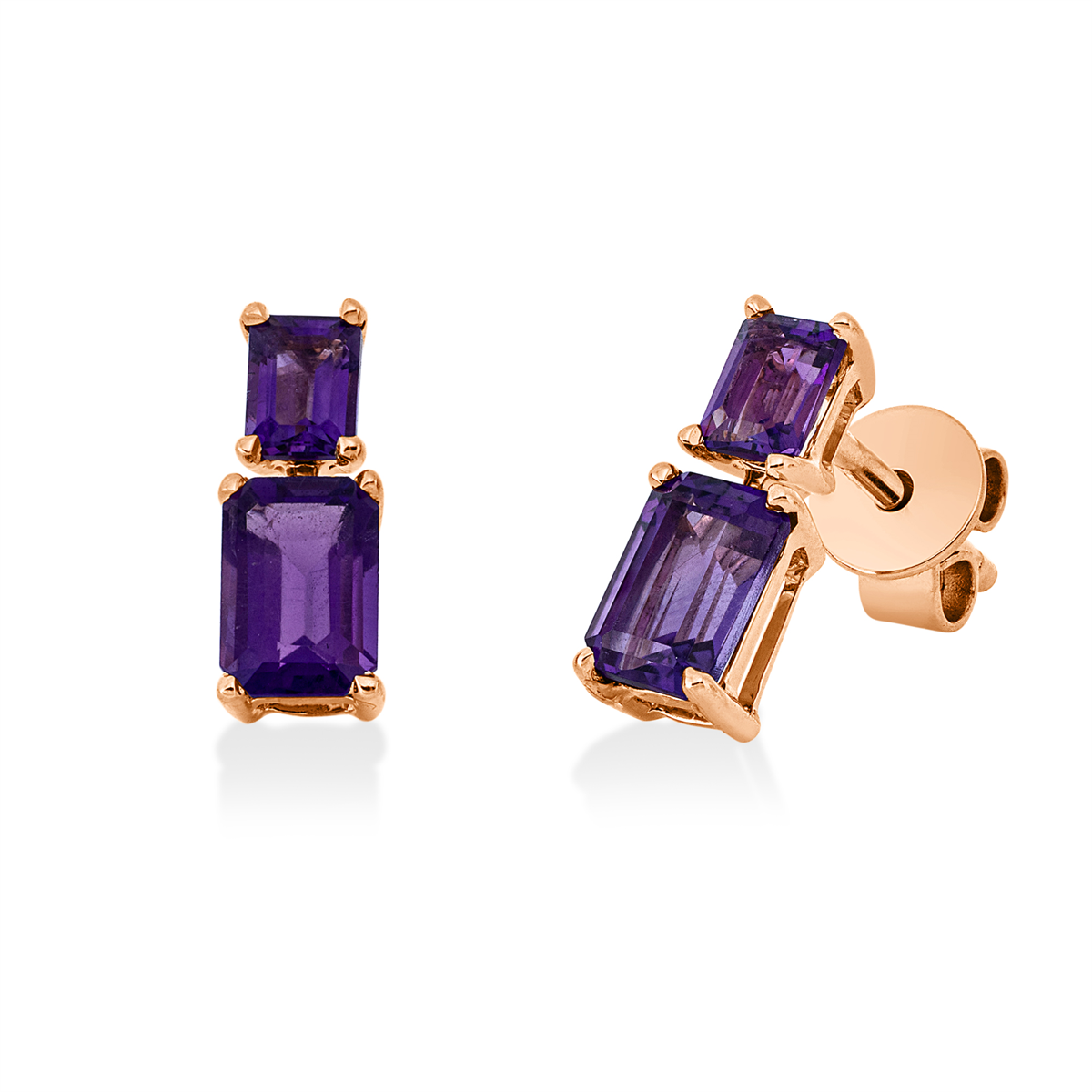 colored stone fashion earrings - 2X508