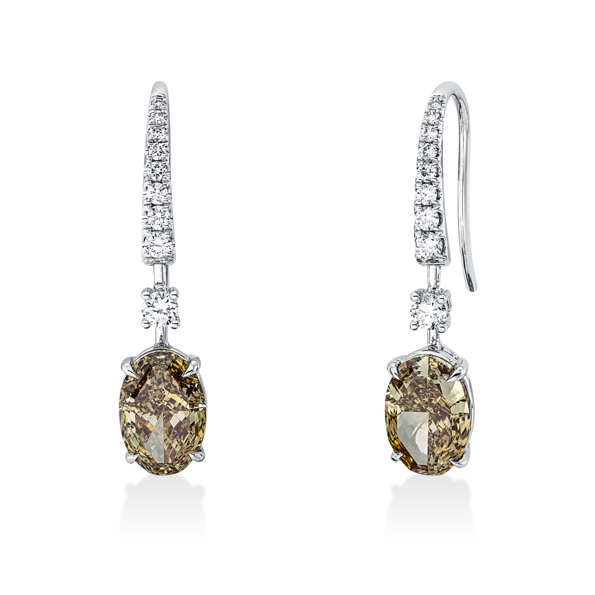 fancy colored diamond earhook - 2X537