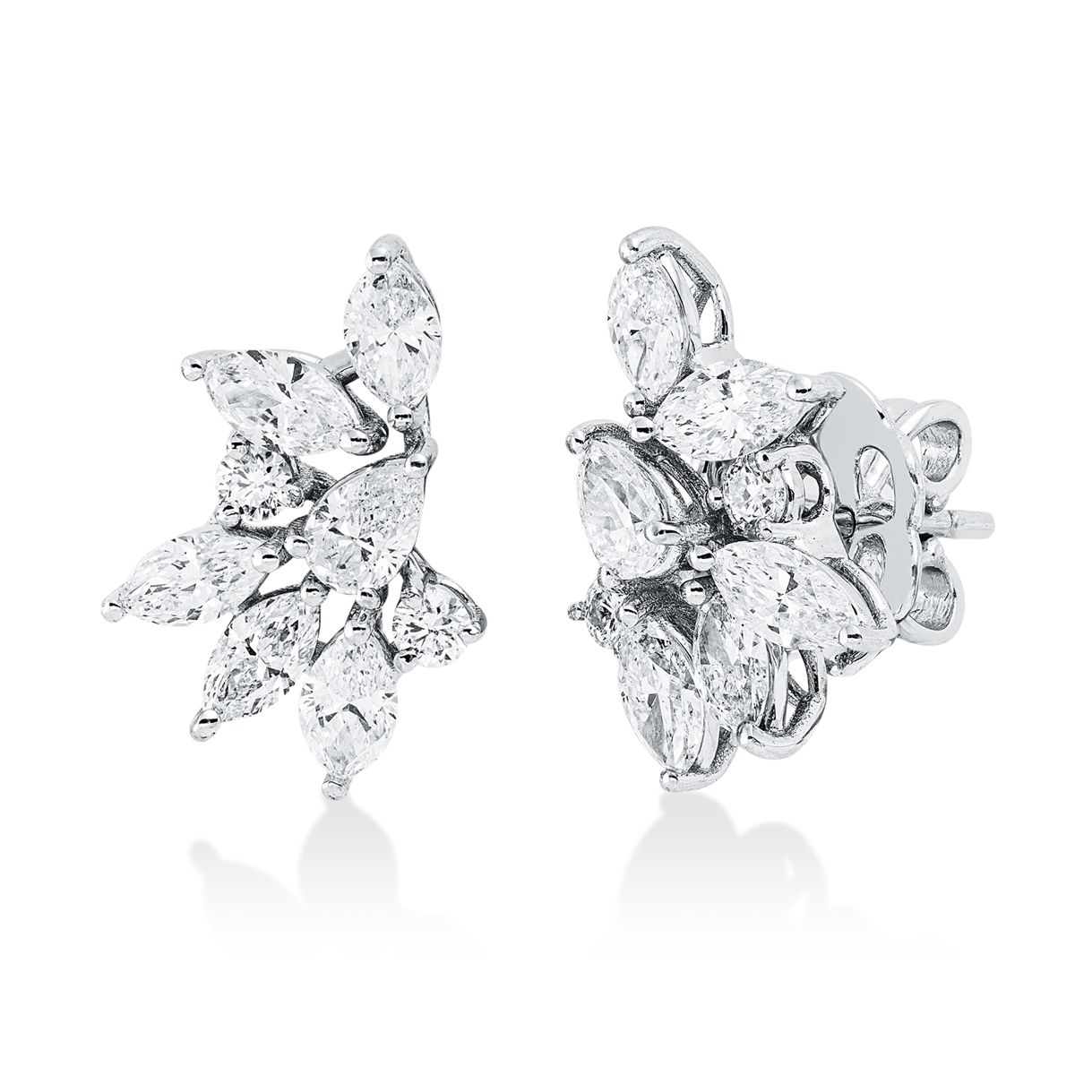 diamond full cut  exclusive studs in white gold