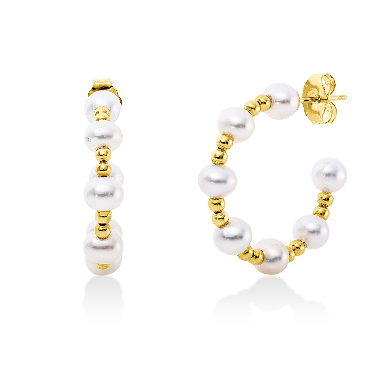 pearl studs - 2Y035