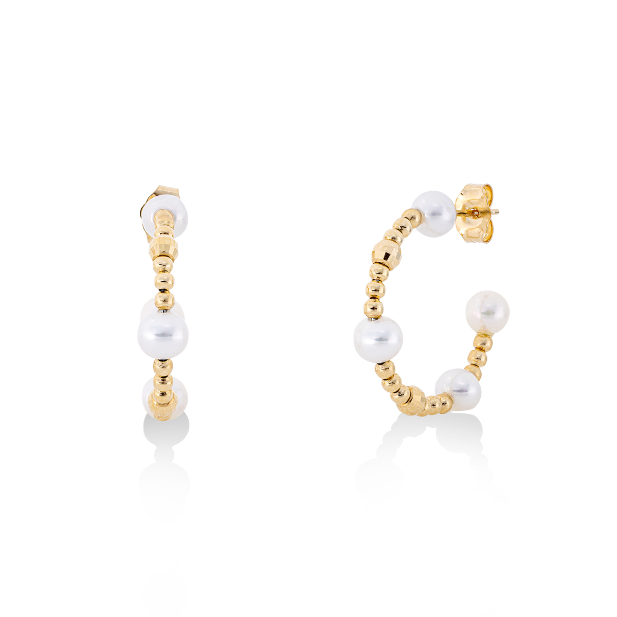 pearl studs - 2Y037