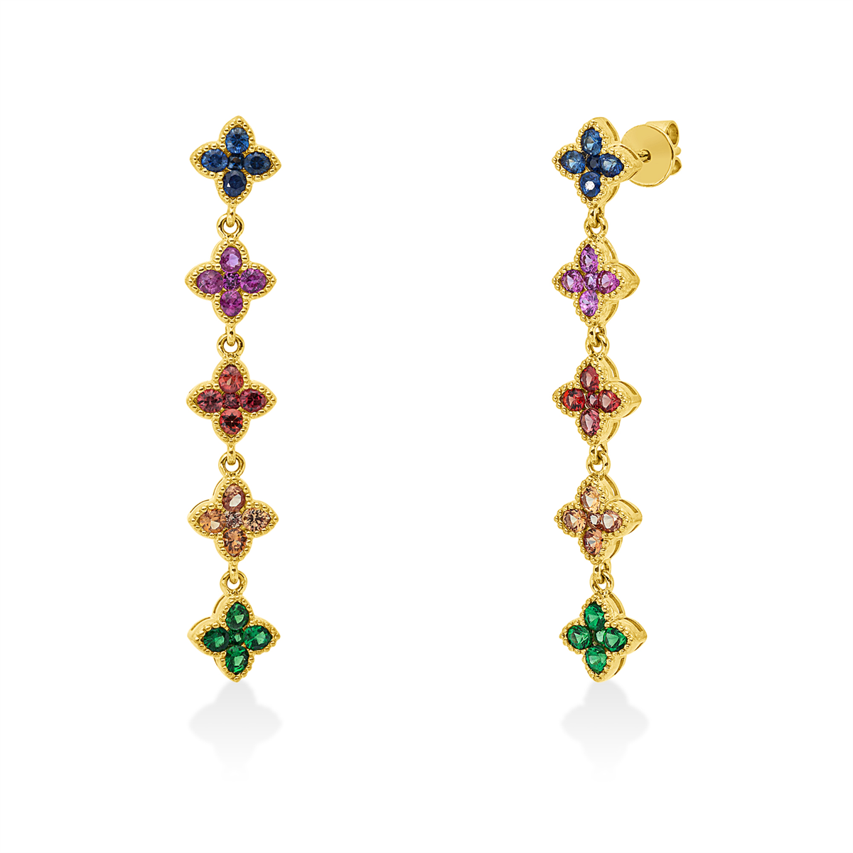 colored stone classic studs - 2Y277