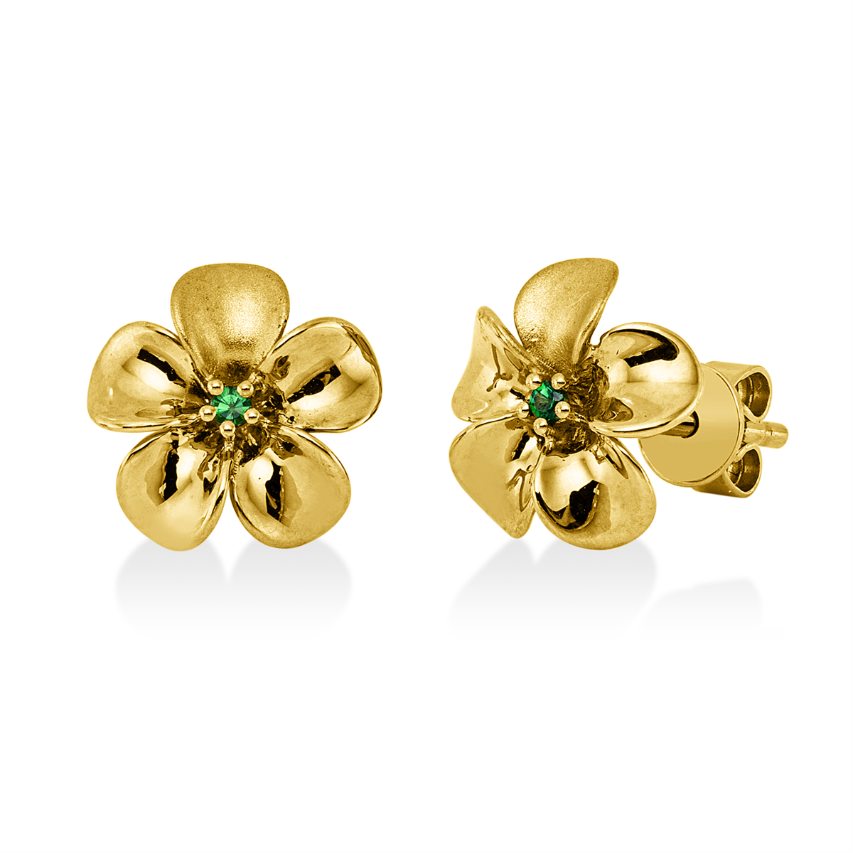 colored stone fashion studs - 2Y863