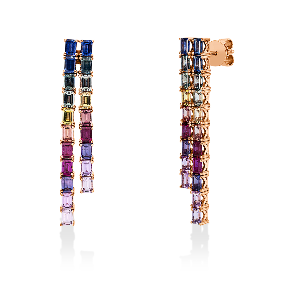rainbow & multicolor earhook - 2Z078