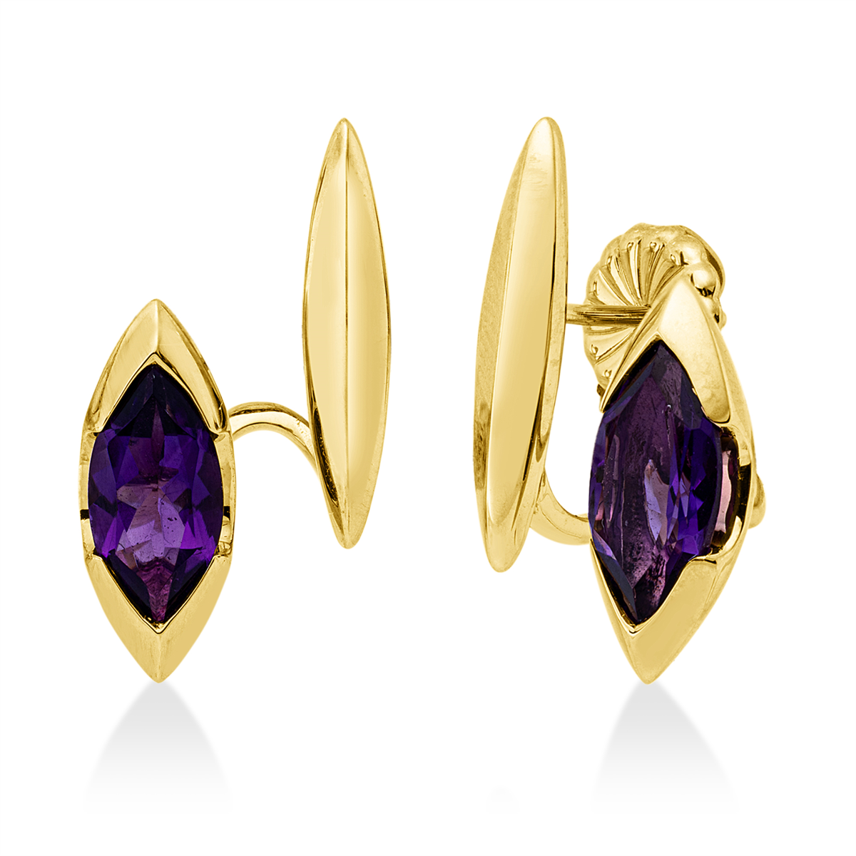 colored stone fashion studs - 2Z215