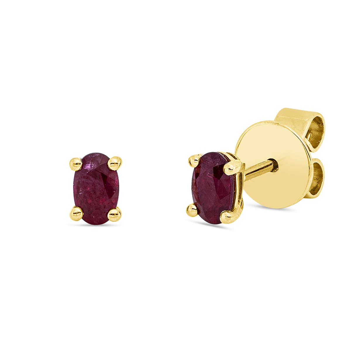 colored stone classic studs - 2Z224