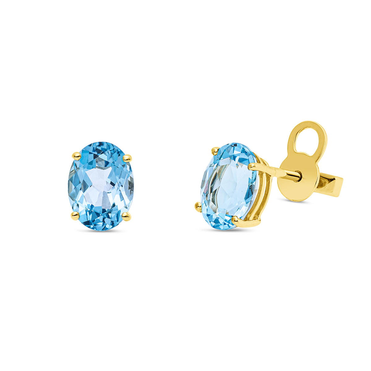 colored stone fashion studs - 2Z323