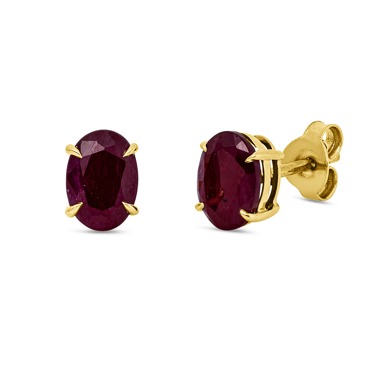 colored stone classic studs - 2Z336