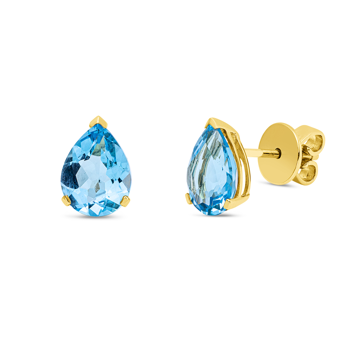 colored stone fashion studs - 2Z344