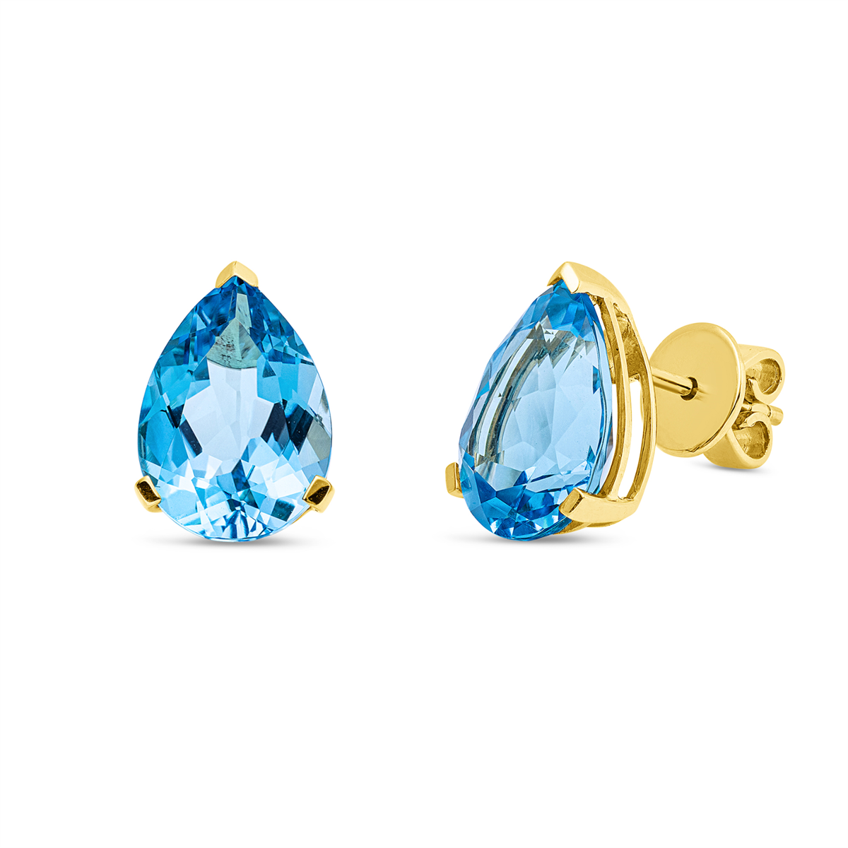 colored stone fashion studs - 2Z360