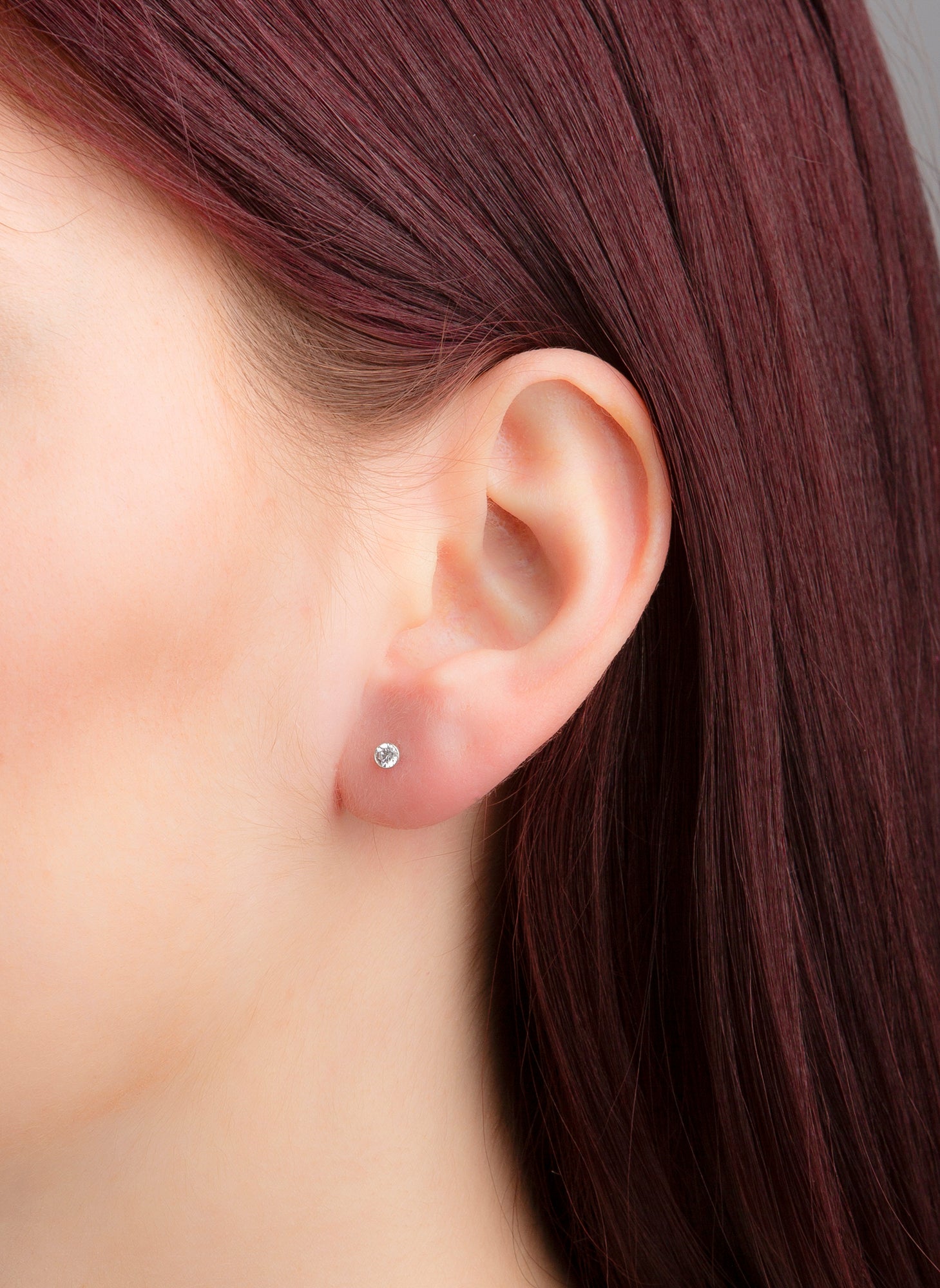 solitaire oorknopjes - 2G129