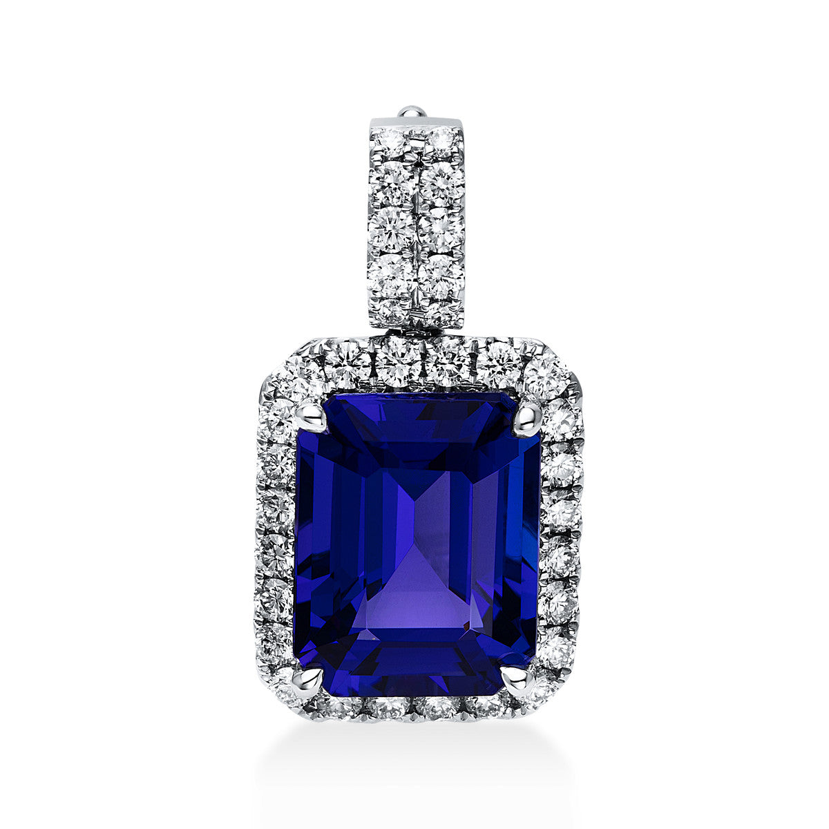 colored stone classic pendant - 3D589